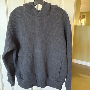 Charcoal Hooded Men's Sweater
